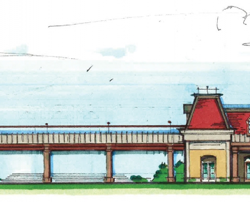 Architectural drawing for US Sugar Depot